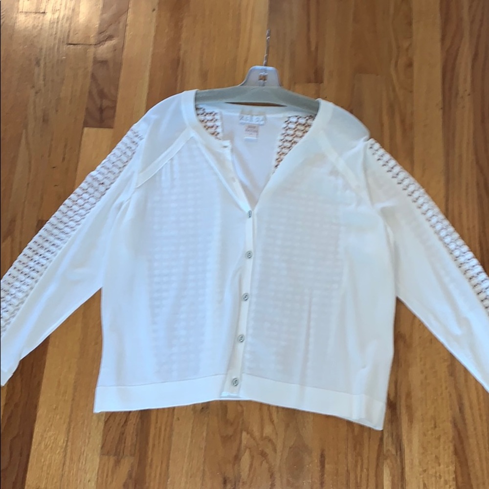 White lace cardigan